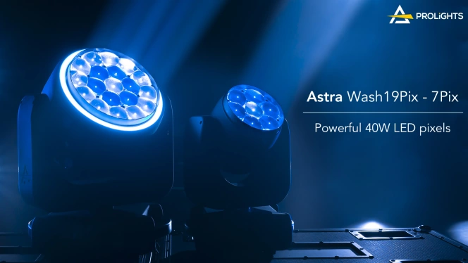 Prolights debuts Astra Wash7Pix and Astra Wash19Pix