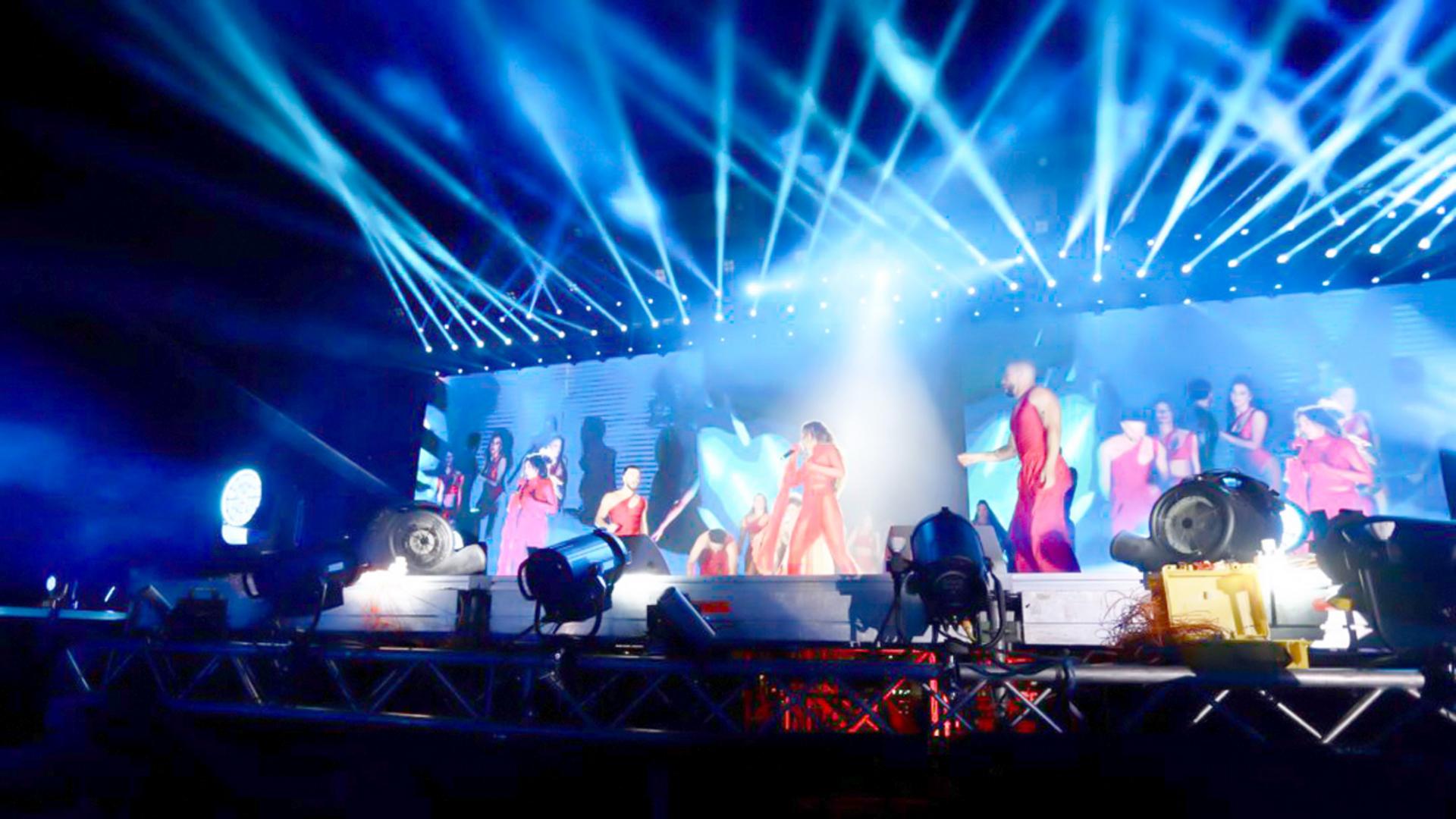 Prolights illuminated Elvana Gjata's Dekada concert in Tirana 
