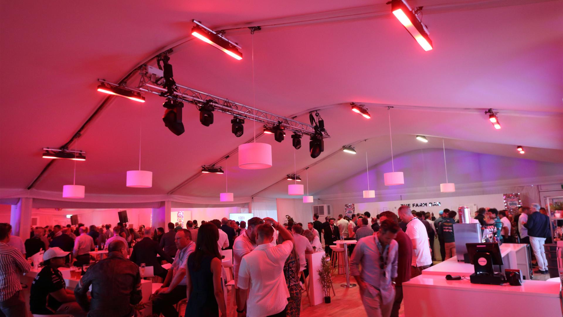 PROLIGHTS light up the British Drivers Club at Silverstone Circuit
