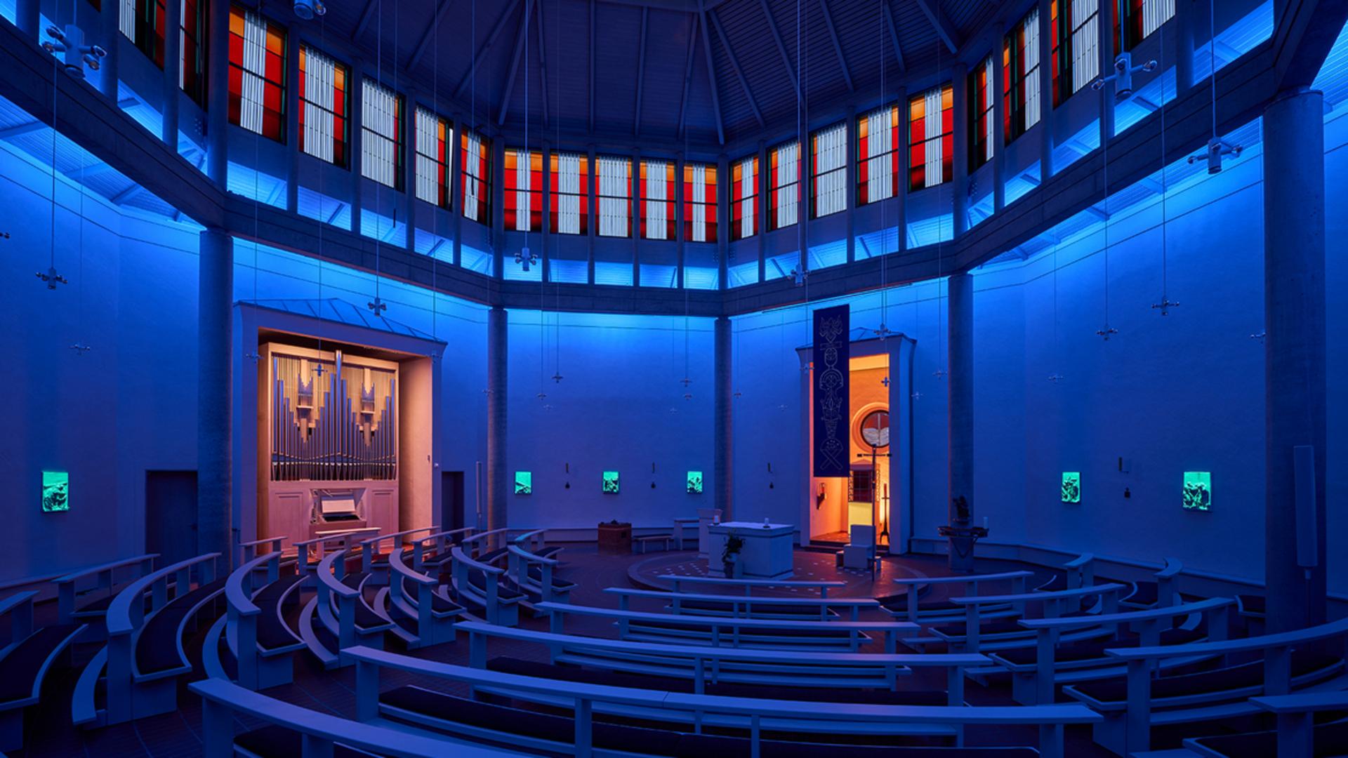 PROLIGHTS Products Illuminate the Church of the Holy Spirit in Bielefeld